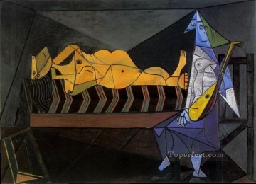 抽象的かつ装飾的 Painting - セレナーデ ローバード 1942 キュビスト
